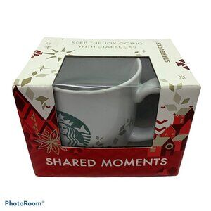 2013 Starbucks Christmas Coffee Mug Cup Shared Moments Collectible NIB